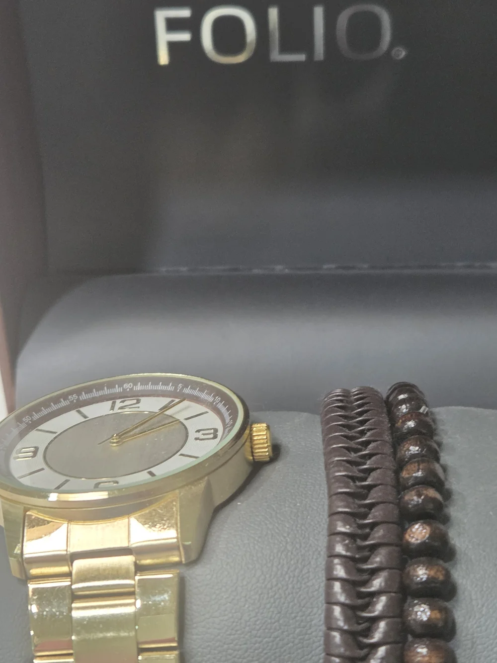 FOLIO MENS QUARTS WATCH WITH BRACELETS